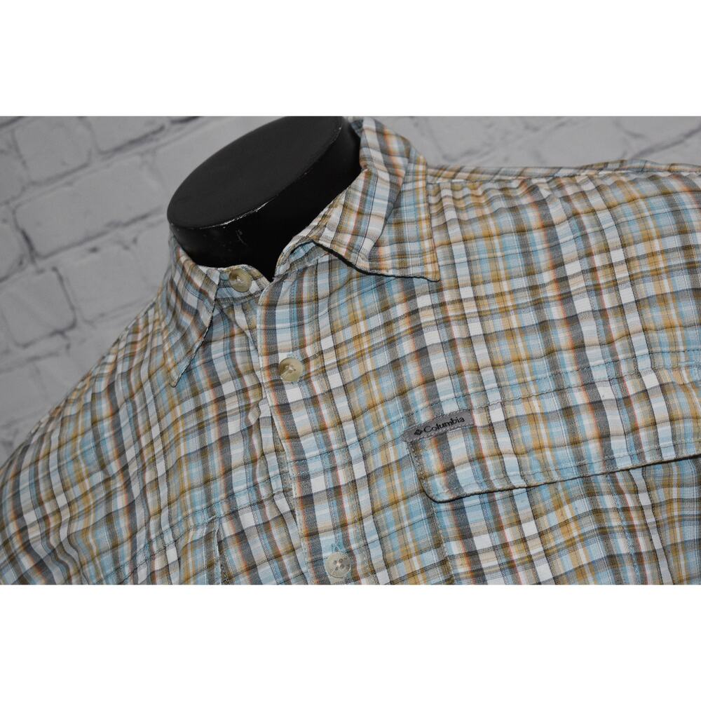 Columbia Titanium Fishing Shirt Men Size Large Performance Camping Hiking Vented - Picture 3 of 8